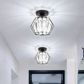 Geometric Crystal Ceiling Lights For Dining Room