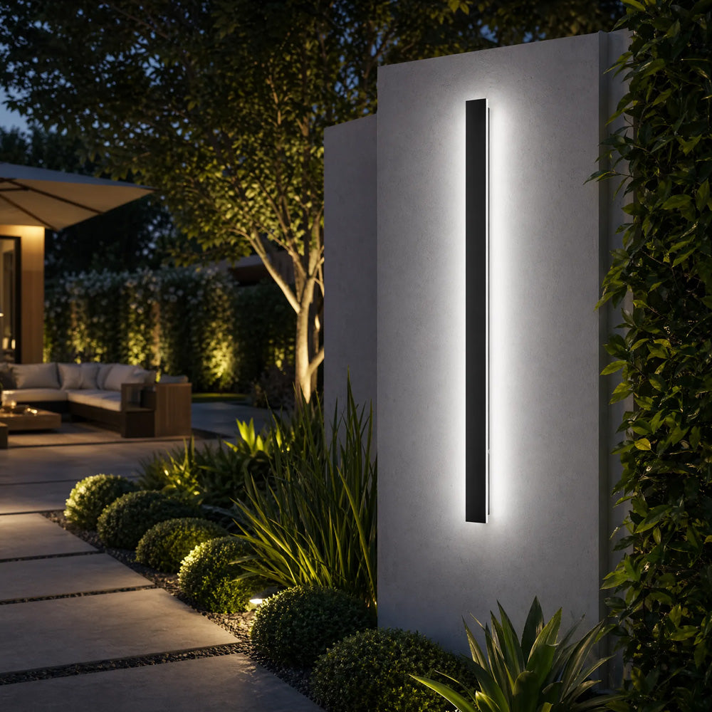 Modern Minimalist Waterproof Outdoor Linear Wall Lamp for Porch