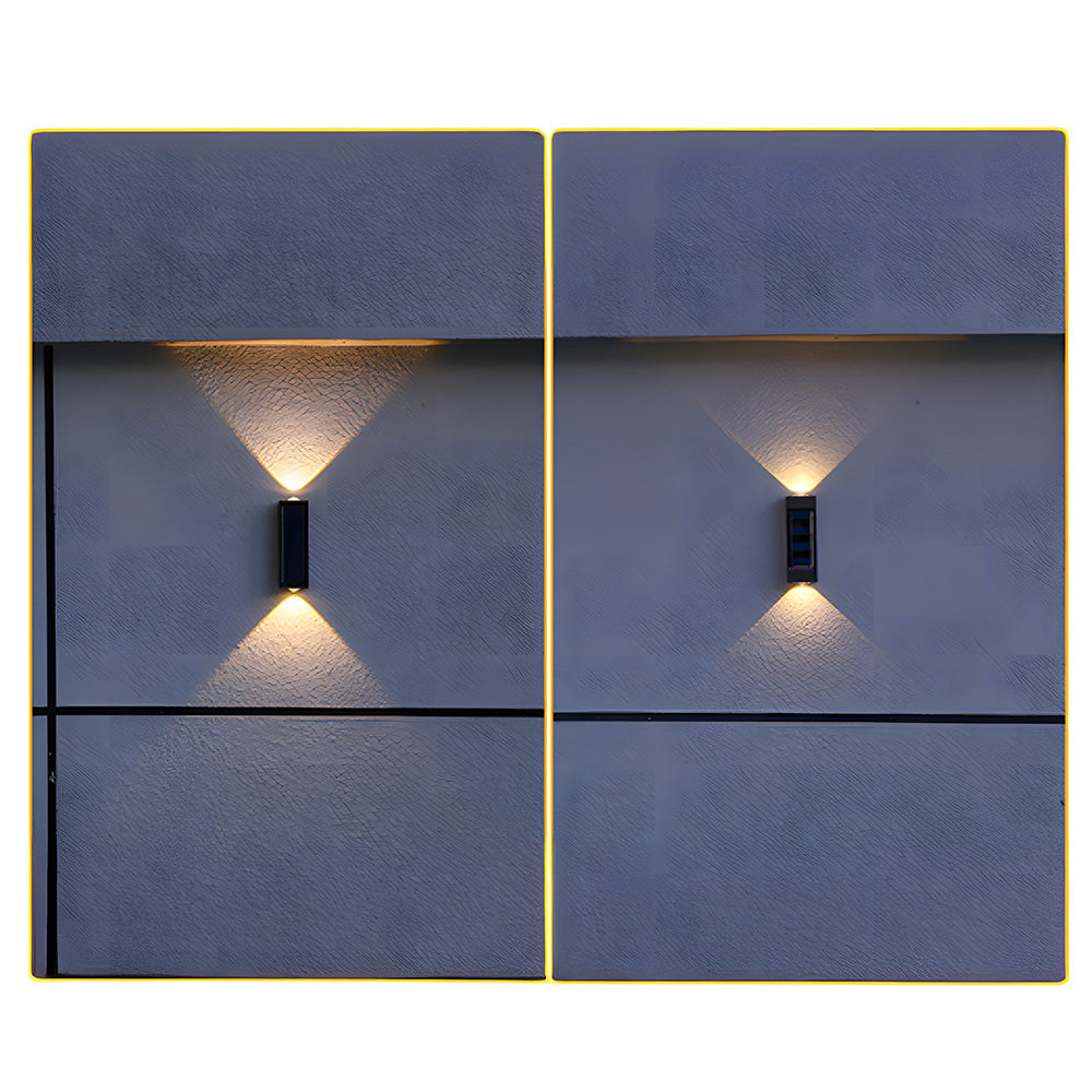 Outdoor Solar Lights Up and Down Modern Outdoor Wall Lights For Garden and Courtyard