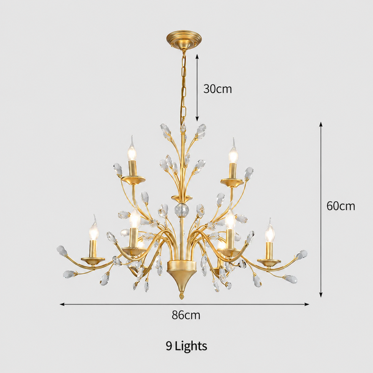 Modern Floral and Clear Glass Leaf Crystal Pendant Lights for Kitchen Island