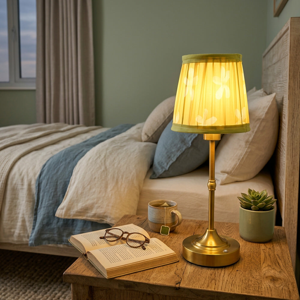 Minimalist Fabric Rechargeable Table Lamp for Living Room Bedroom