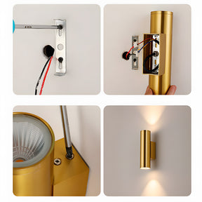 Outdoor Wall Light Waterproof Up and Down Wall Lamp for Patio Entryway