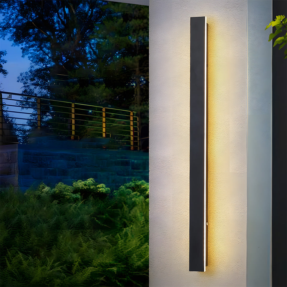 Modern Minimalist Waterproof Outdoor Linear Wall Lamp for Porch
