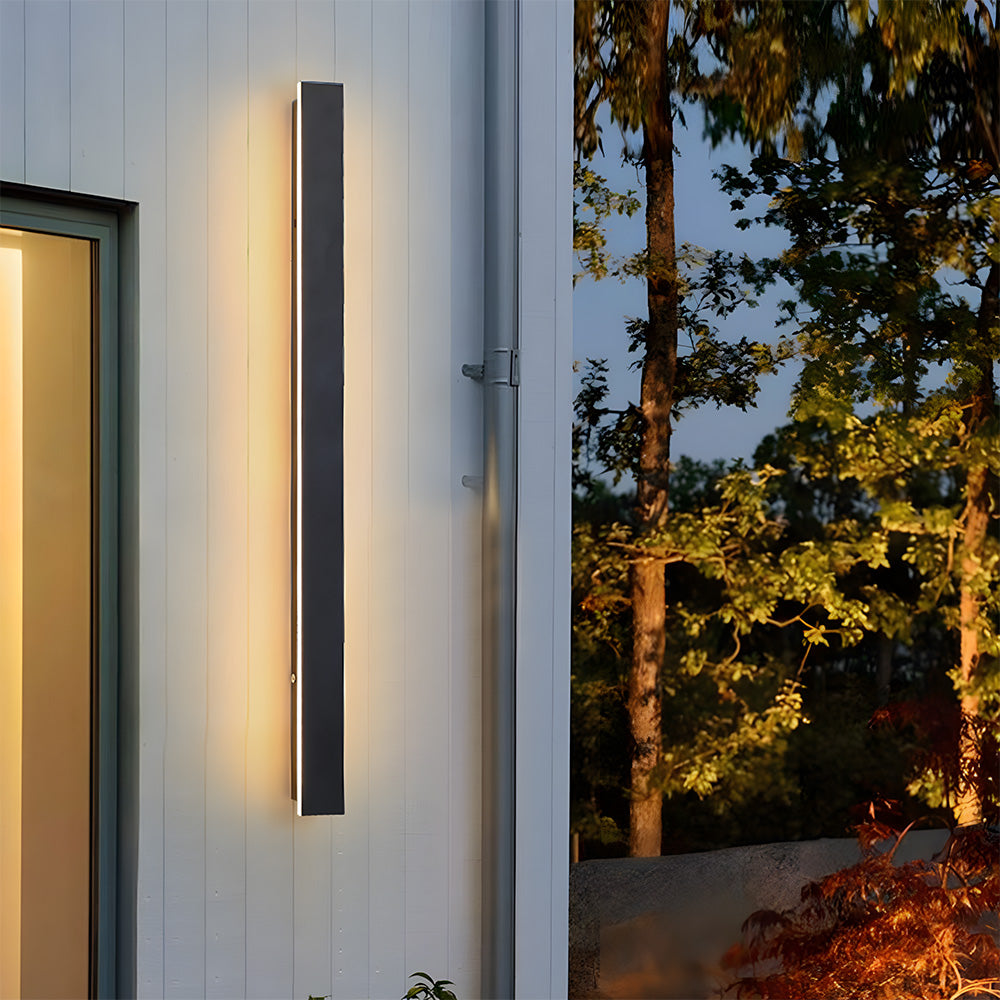 Modern Minimalist Waterproof Outdoor Linear Wall Lamp for Porch