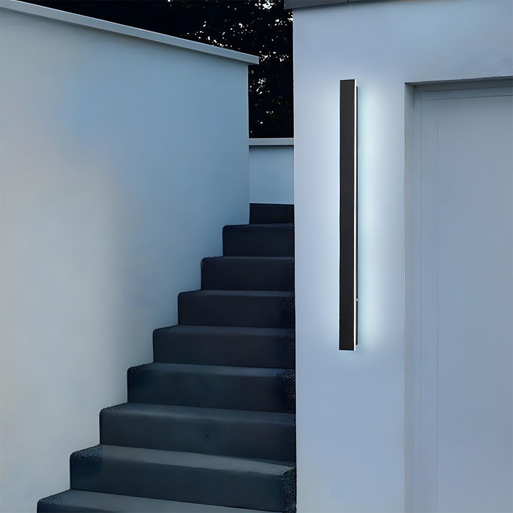 Modern Minimalist Waterproof Outdoor Linear Wall Lamp for Porch