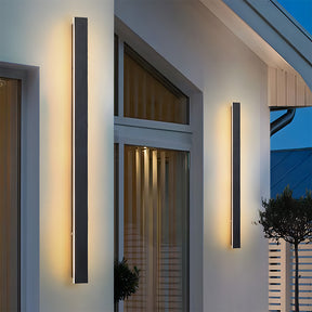 Modern Minimalist Waterproof Outdoor Linear Wall Lamp for Porch