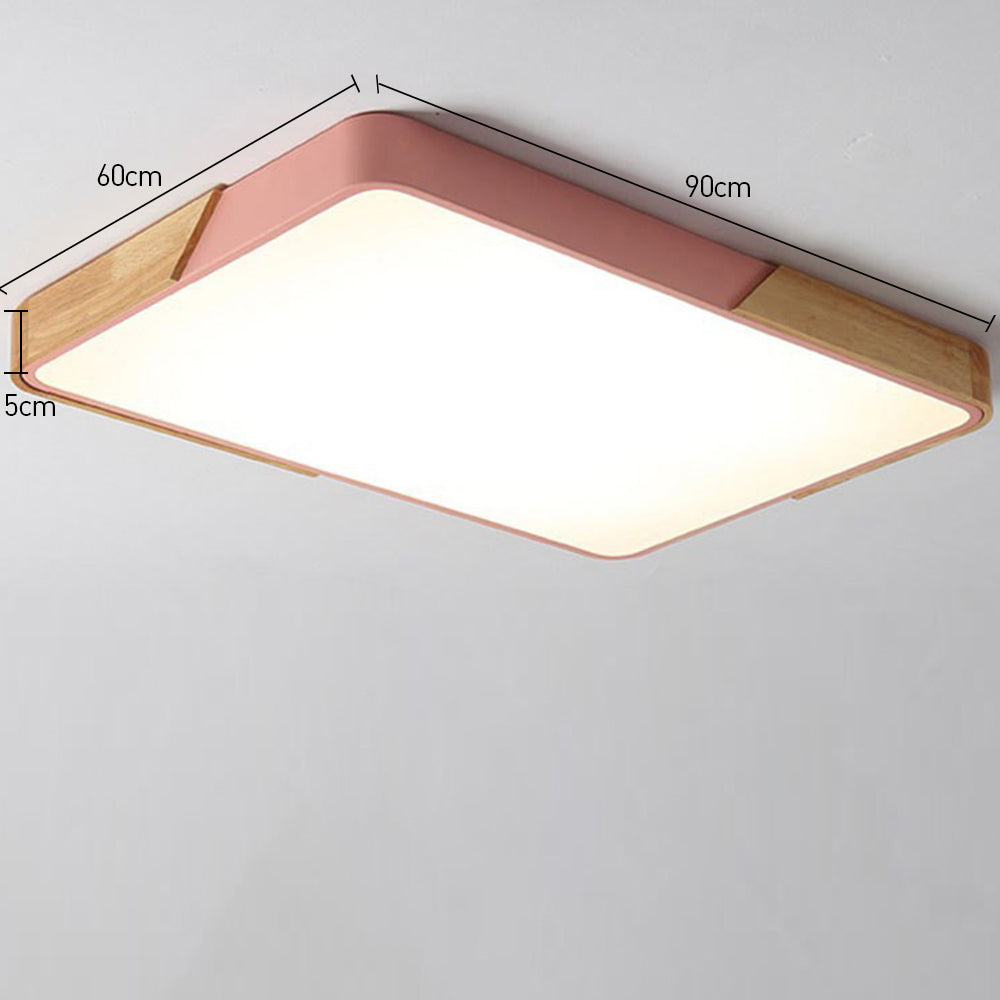 Nordic Modern Rectangle LED Living Room Ceiling Light