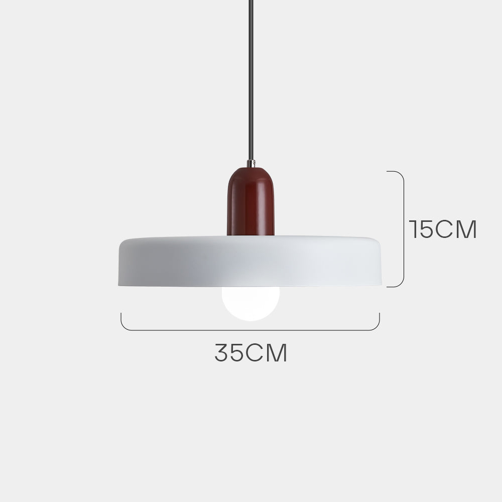 Bauhaus Modern Colorful Iron Pendant Light For Living Room