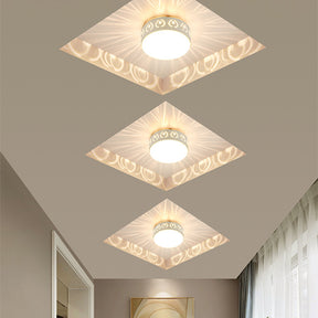 Round Recessed Flush Ceiling Lights for Hall Porch Walkway