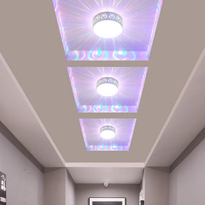 Round Recessed Flush Ceiling Lights for Hall Porch Walkway