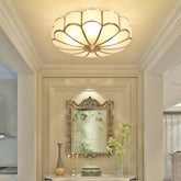 Art Deco Brass Frame Modern Ceiling Lights for Living room