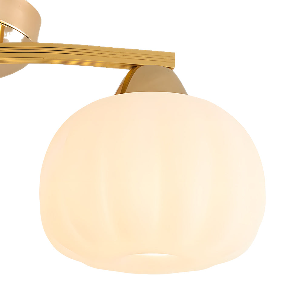 Contemporary Modern Semi-Flush Mount Ceiling Light