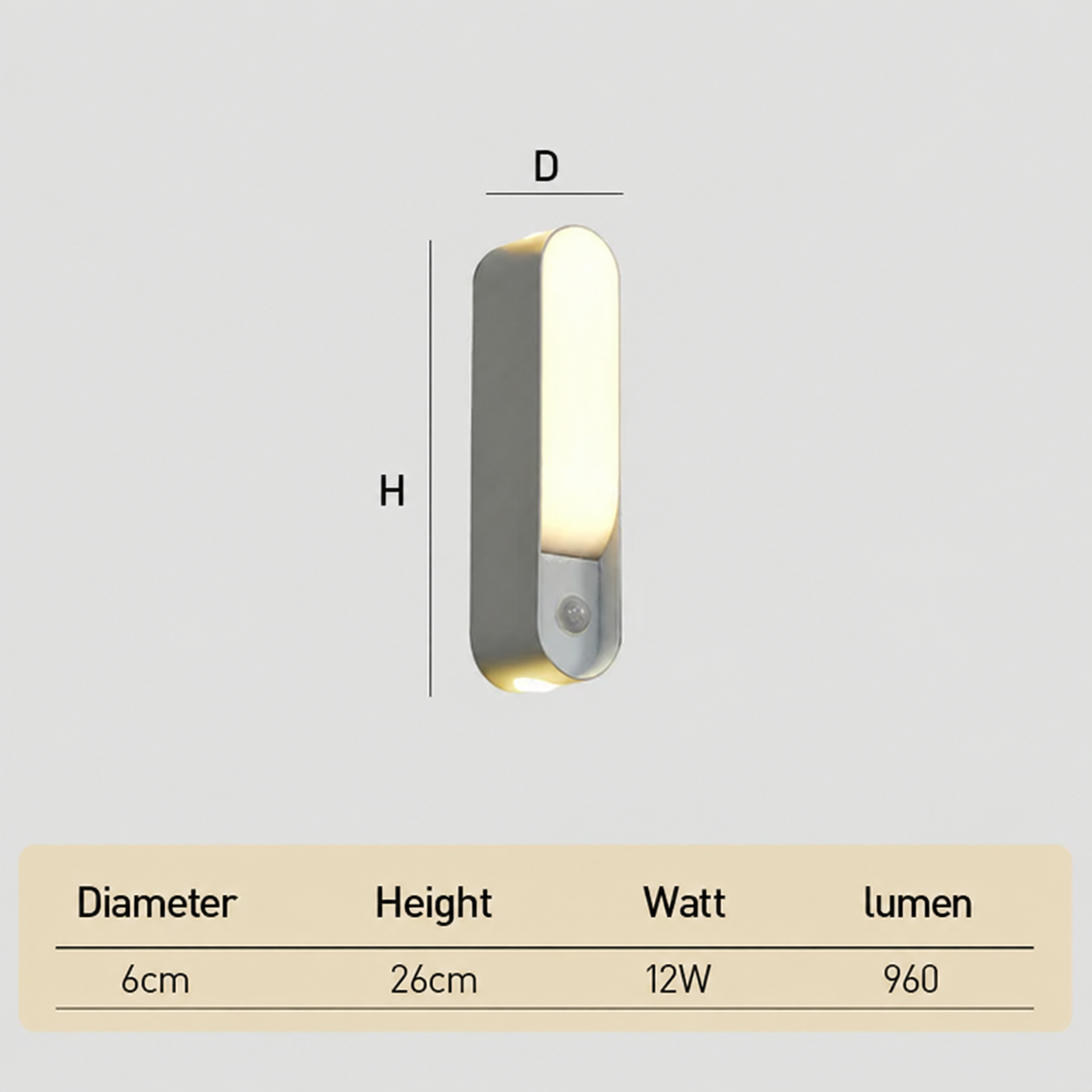 Up and Down Motion Sensor Aluminium Outdoor Wall Lights for Doorways