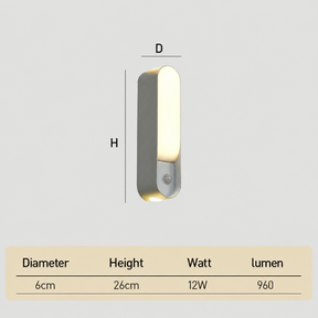 Up and Down Motion Sensor Aluminium Outdoor Wall Lights for Doorways