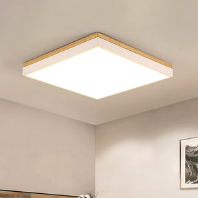 Modern Wooden Dimmable Flush Mount LED Ceiling Lights for Living Room Hallway