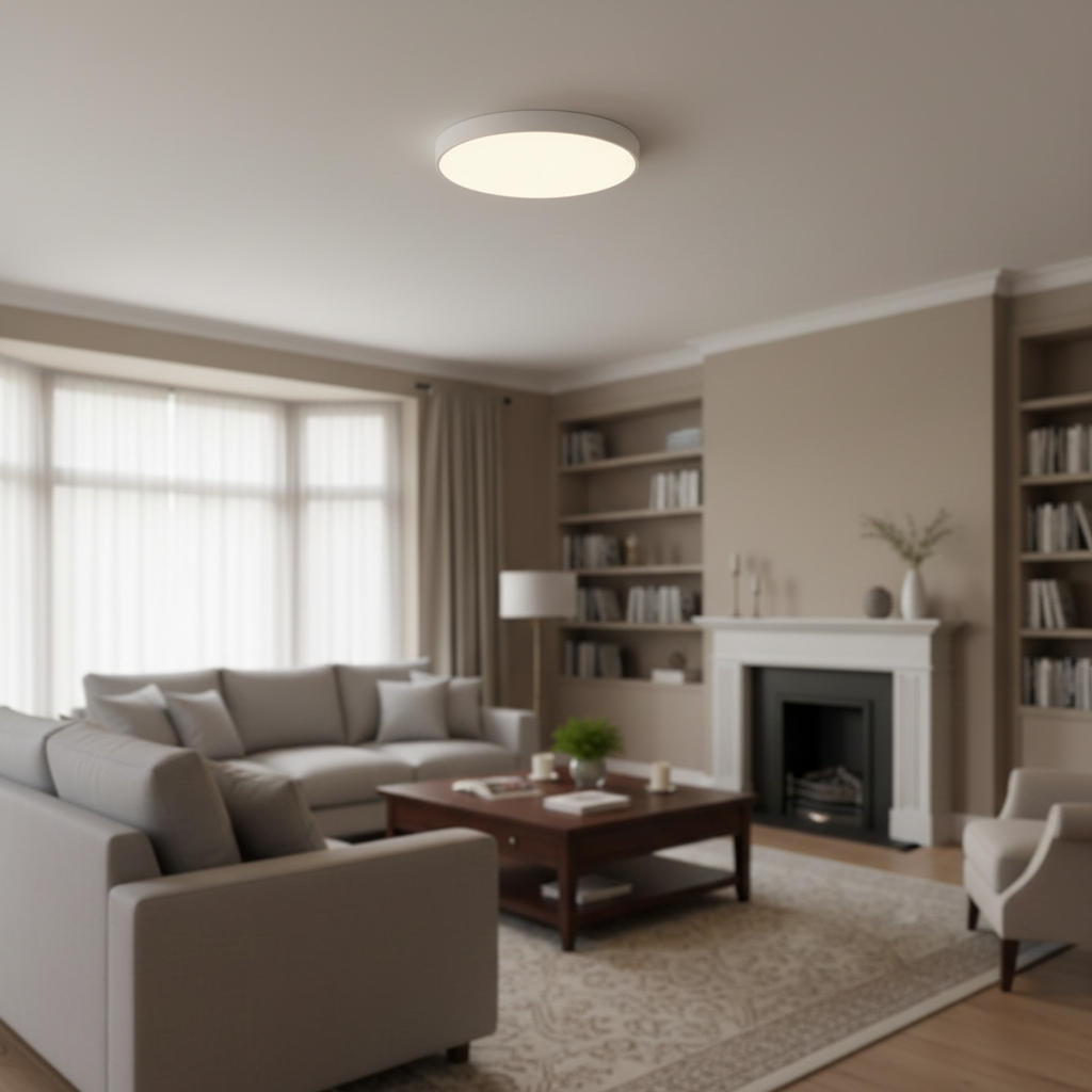 Minimalist Colorful Energy Efficient Flush Mount LED Ceiling Light