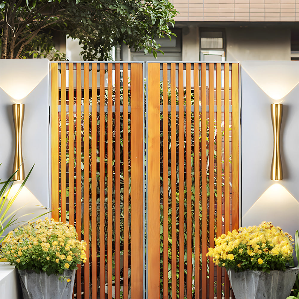 Modern Minimalist Up and Down Outdoor Wall Lights
