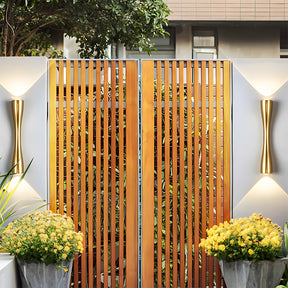 Modern Minimalist Up and Down Outdoor Wall Lights