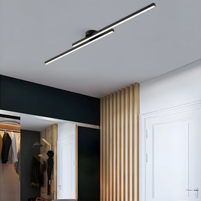 Modern Black Long Strip LED Ceiling Lights