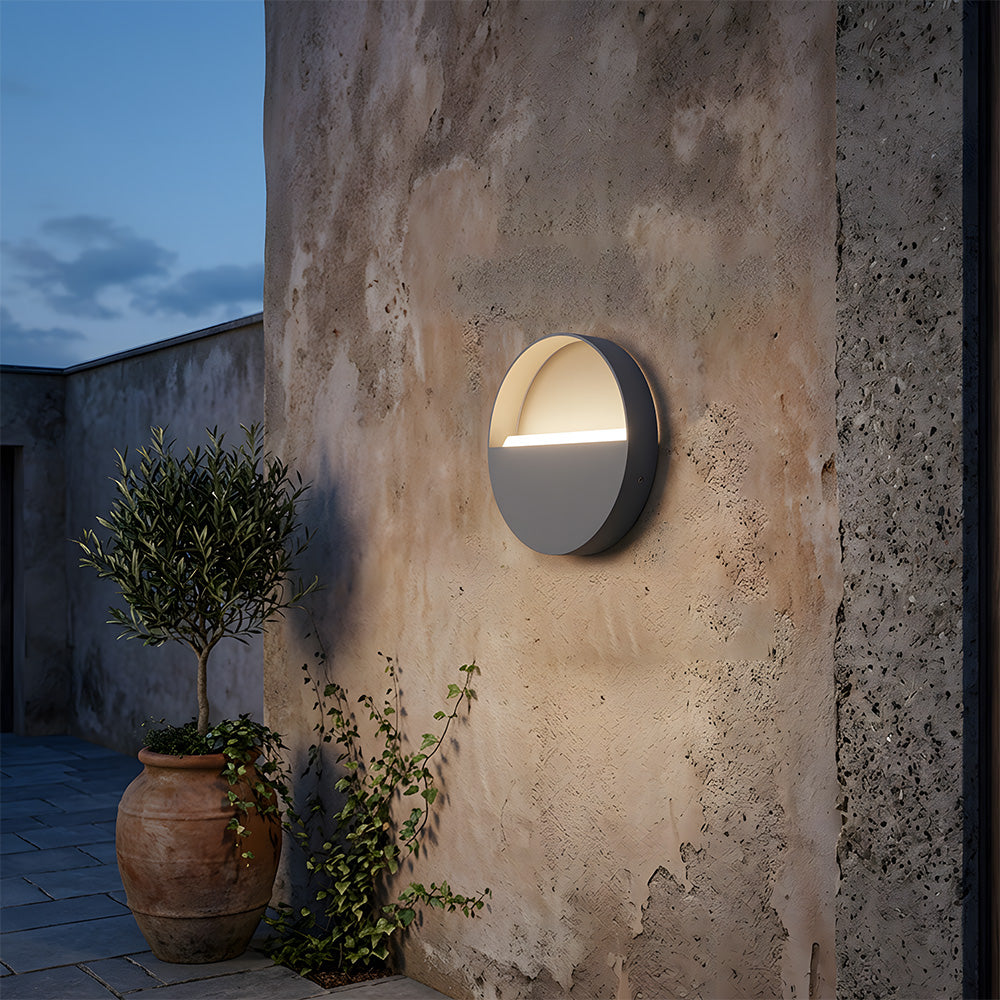 IP65 Aluminium Glass LED Outdoor Garden Wall Lights