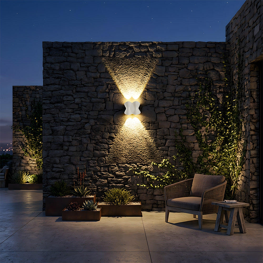 Modern Outdoor LED Up and Down Wall Lights for Garage Patio