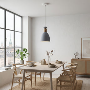 Nordic Wooden Metal Pendant Light Fixture for Kitchen Island