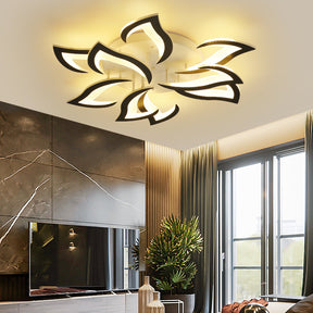 Contemporary Flower Shape Iron LED Ceiling Light For Living Room