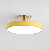 Modern Concise Circular LED Semi Flush Mount Ceiling Lights for Bedroom