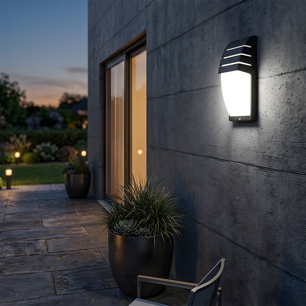 Stylish IP65 Motion Sensor Acrylic LED Outdoor Wall Lights for Entryway