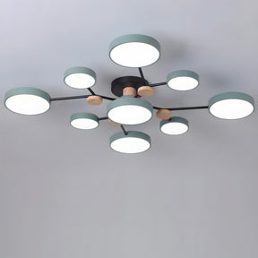 Modern Semi Flush LED Ceiling Lights for Bedroom Living Room