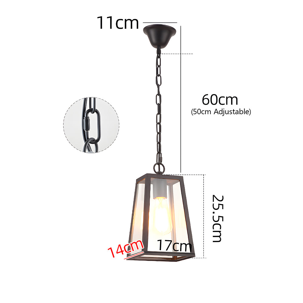 IP65 Vintage Outdoor Ceiling Lights in Black