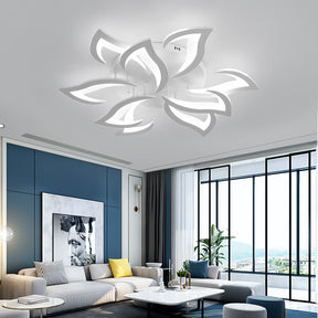 Contemporary Flower Shape Iron LED Ceiling Light For Living Room