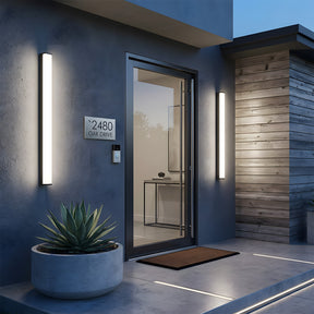 Linear Aluminium IP55 Waterproof LED Outdoor Wall Lights for Garden Patio