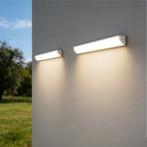 Set of 2 Minimalist Outdoor Waterproof LED Wall Light