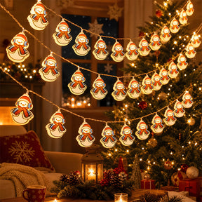 Santa Claus Christmas Tree Snowman Decorative String Lights