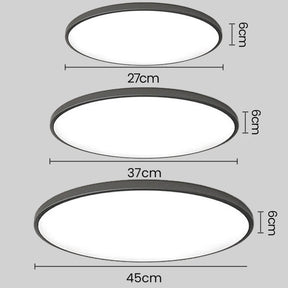 Modern Black Led Ultra-thin Close to Ceiling Lighting