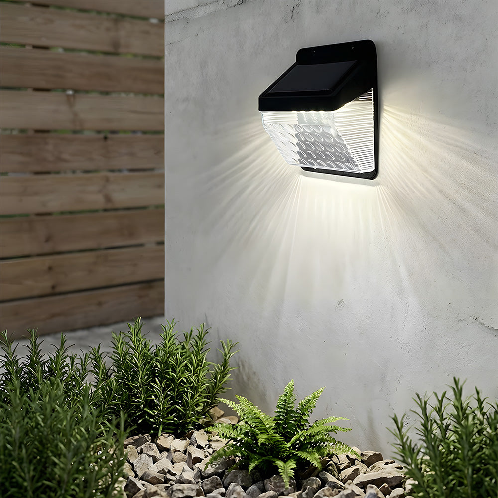 IP65 Solar Powered Outdoor Wall Lights for Fence Yard Garden Patio, Dusk-to-Dawn