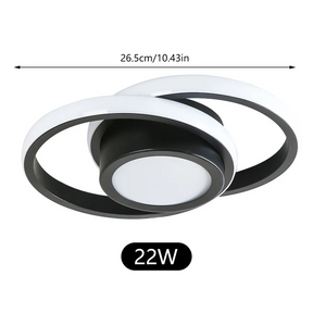 Minimalist Double Ring LED Ceiling Lamp