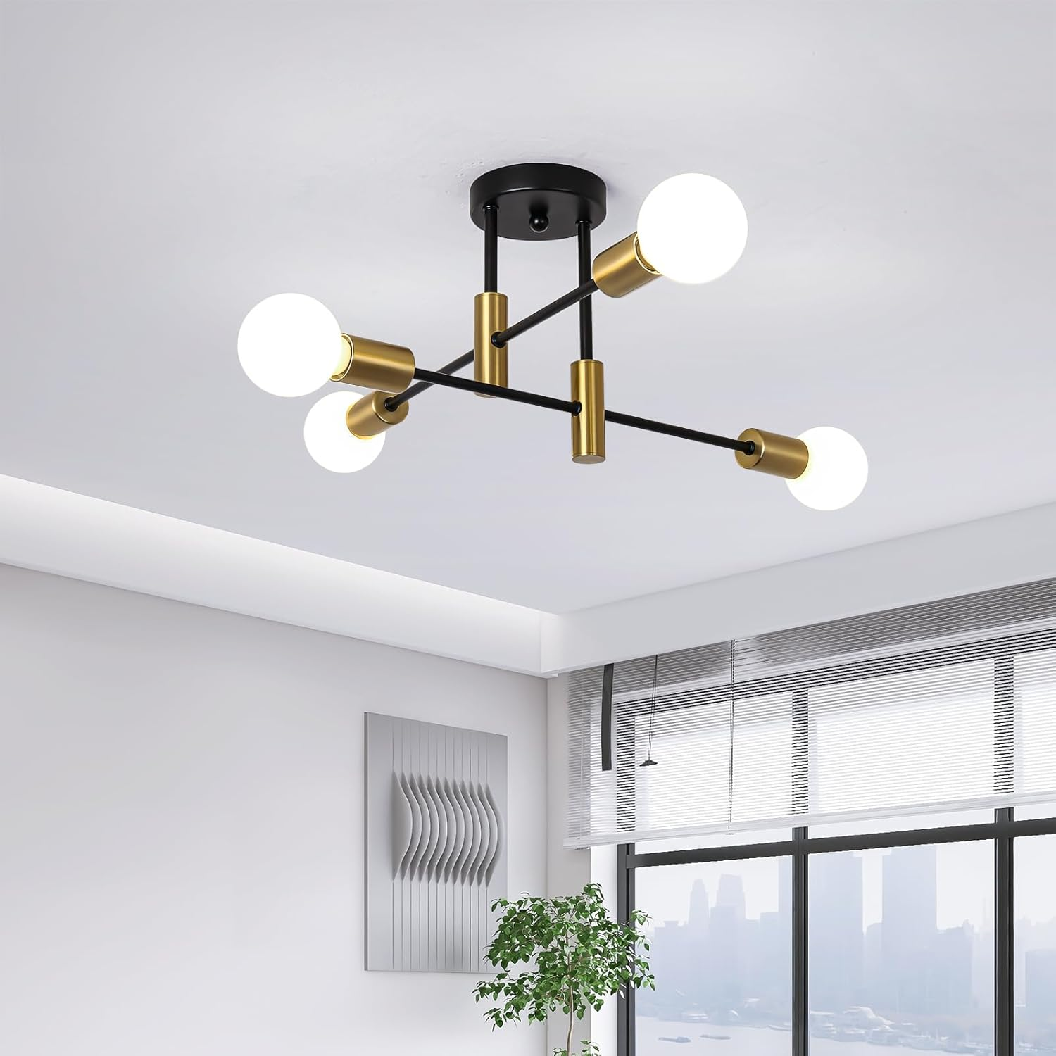 Modern Nordic Black Ceiling Lights