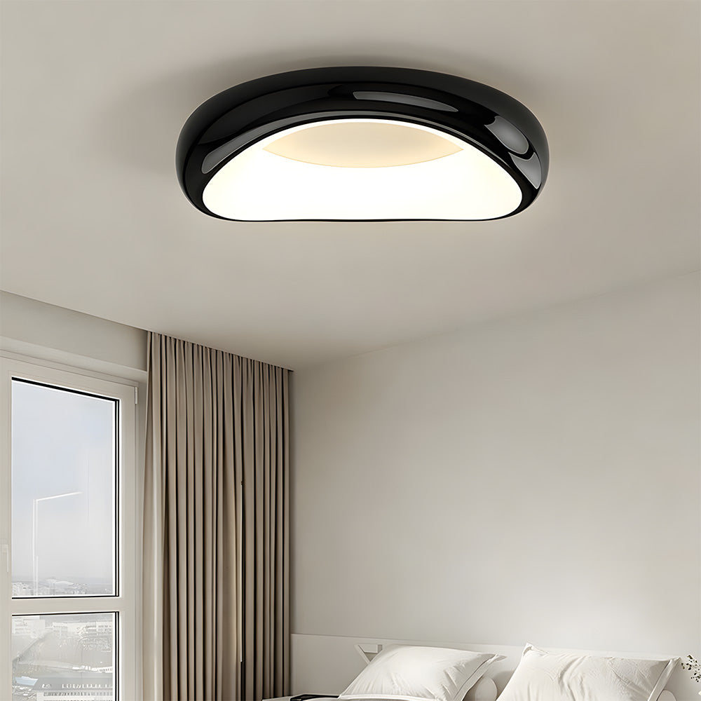 Modern Glossy LED Flush Mount Ceiling Lights for Entryway