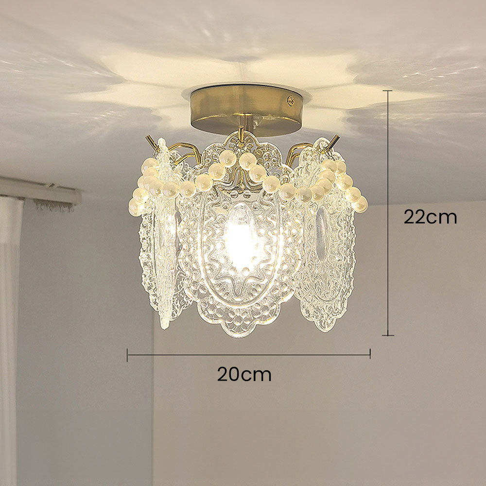 Elegant Glass Ceiling Light For Living Room