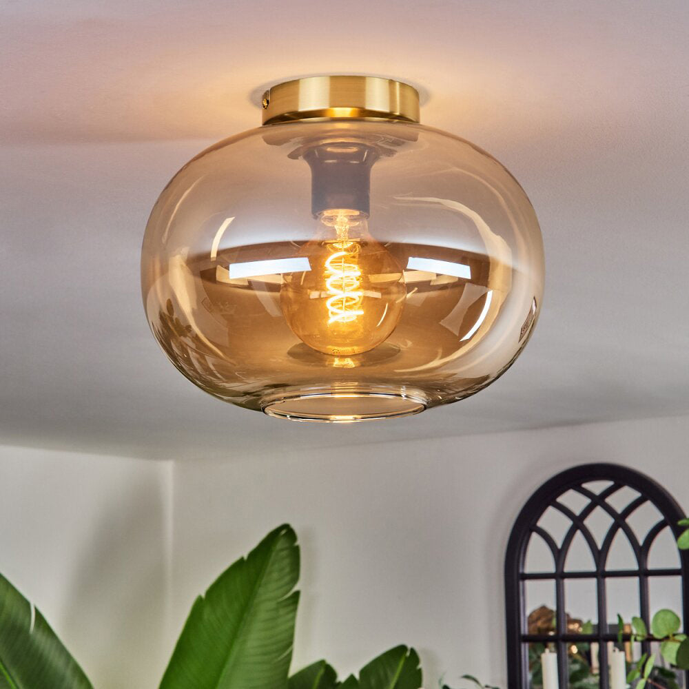 Vintage Glass Ceiling Lights For Living Room