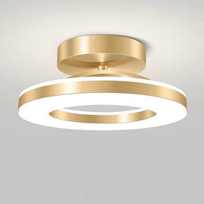 Gold Iron Hallway LED Ceiling Light