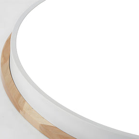 Contemporary Wood LED Flush Ceiling Lights For Bedroom