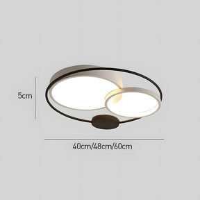 Design Circular Flush Mount LED Bedroom Ceiling Light