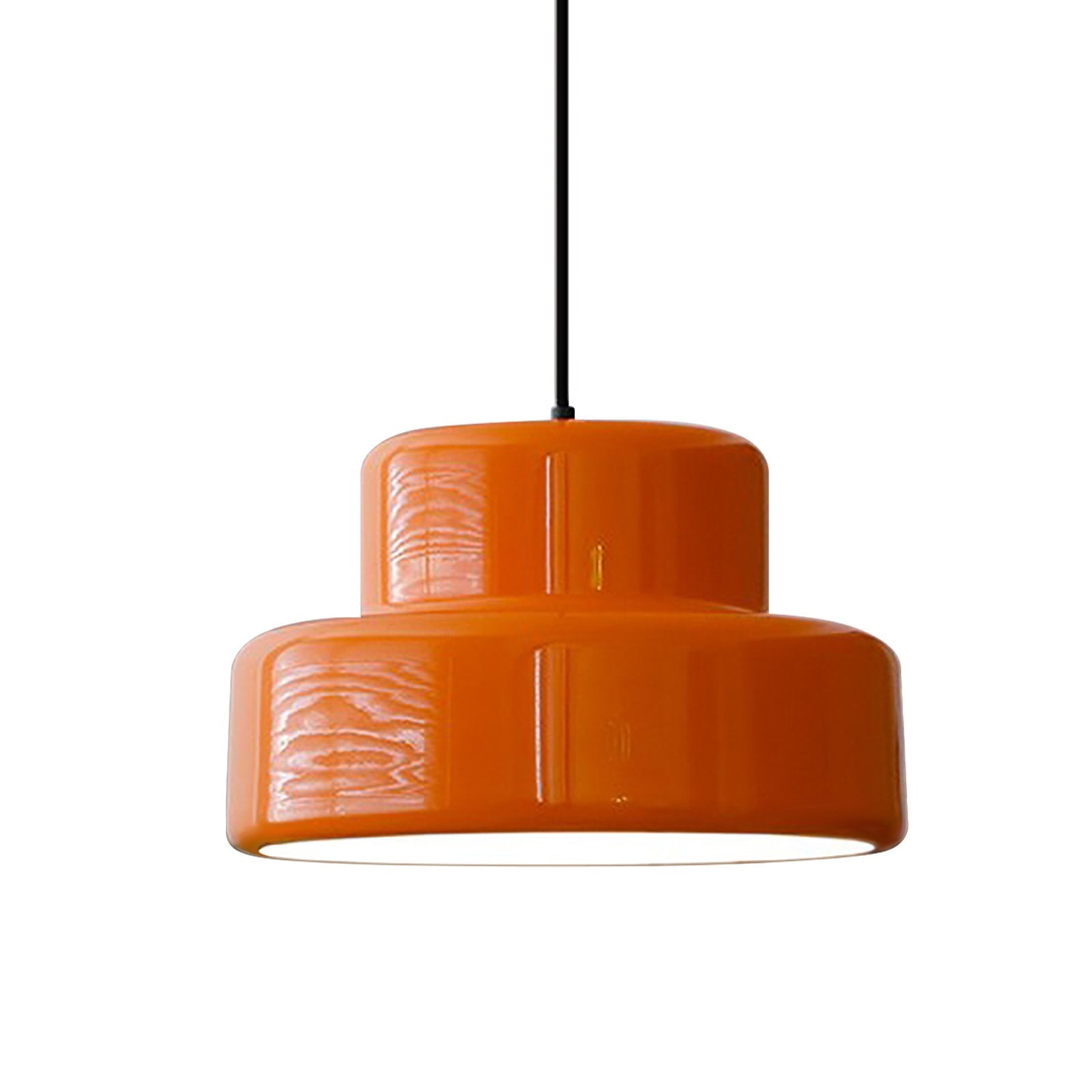 Bauhaus Vintage Orange Pendant Light For Dining Room
