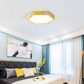 Modern Flush Mount Hexagonal LED Ceiling Lights for Hallway