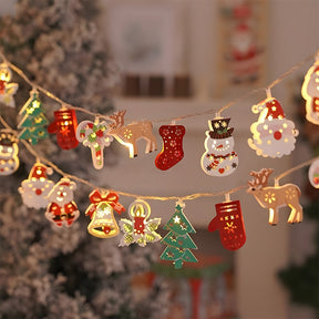 Christmas Tree Snowman Battery Powered Decorative String Lights