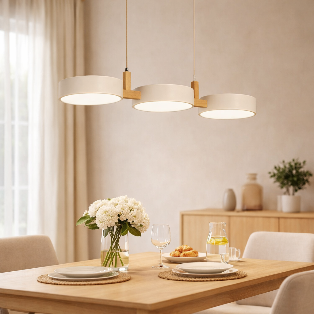 Modern Dining Rooms Cylinder Multi Light Pendant
