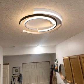 Black Minimalist LED Flush Mount Ceiling Lights